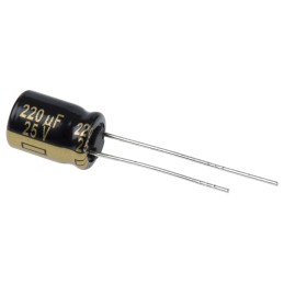 20 pcs - UPS1H100MDD Nichicon 10μF Electrolytic Capacitor 50V dc, Through Hole - UPS1H100MDD