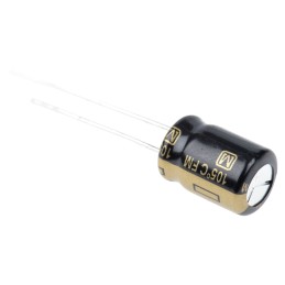 20 pcs - UPS1H100MDD Nichicon 10μF Electrolytic Capacitor 50V dc, Through Hole - UPS1H100MDD