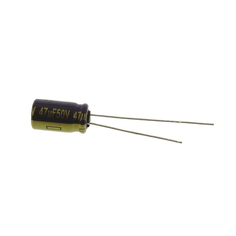 20 pcs - EEUFC1H470 Panasonic 47μF Aluminium Electrolytic Capacitor 50V dc, Radial, Through Hole - EEUFC1H470