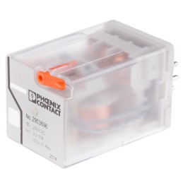 1 pcs - Phoenix Contact PCB Mount Power Relay, 230V ac Coil, 30A Switching Current, 3PDT