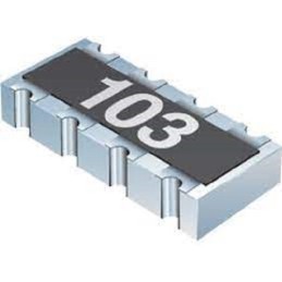 50 pcs - CAY16A-330J4AS Bourns 33Ω Resistor Array, 4 Resistors, 0.25W total, 1206 (3216M), Convex