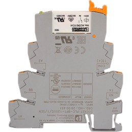 1 pcs - Phoenix Contact PLC-RPT-120UC/ 1AU/SEN Series Interface Relay, DIN Rail Mount, 110V ac/dc Coil, SPST, 1-Pole
