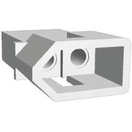 10 pcs - 770069-1 TE Connectivity, .093 Commercial Male Connector Housing, 6.3mm Pitch, 2 Way, 1 Row