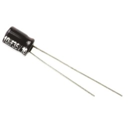 50 pcs - EEAGA1V100H Panasonic 10μF Aluminium Electrolytic Capacitor 35V dc, Radial, Through Hole - EEAGA1V100H