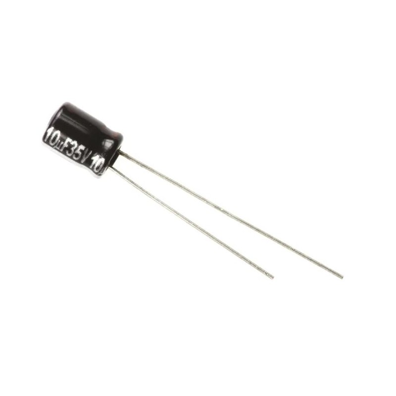 50 pcs - EEAGA1V100H Panasonic 10μF Aluminium Electrolytic Capacitor 35V dc, Radial, Through Hole - EEAGA1V100H