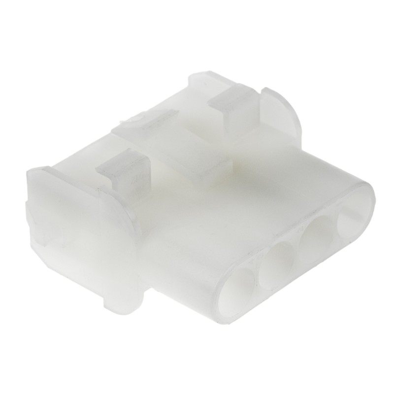 10 pcs - 1-480703 TE Connectivity, Universal MATE-N-LOK Female Connector Housing, 6.35mm Pitch, 4 Way, 1 Row