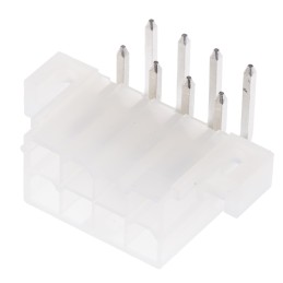 10 pcs - 39-29-1088 Molex Mini-Fit Jr. Series Right Angle Through Hole PCB Header, 8 Contact(s), 4.2mm Pitch, 2 Row(s), Shrouded