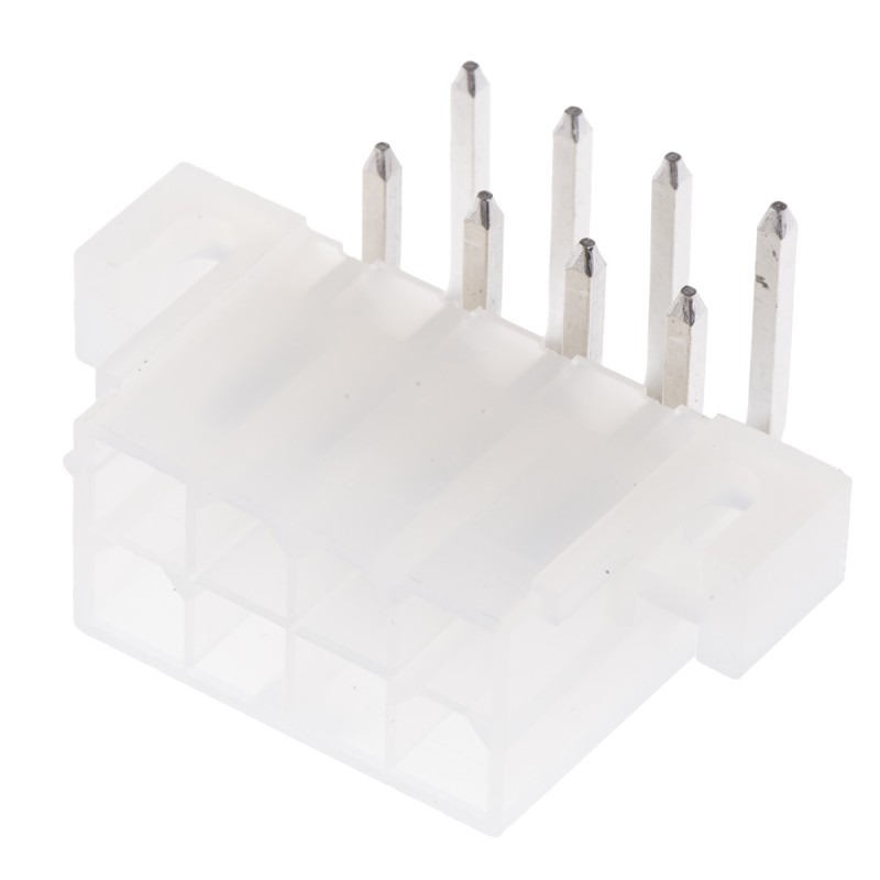 10 pcs - 39-29-1088 Molex Mini-Fit Jr. Series Right Angle Through Hole PCB Header, 8 Contact(s), 4.2mm Pitch, 2 Row(s), Shrouded