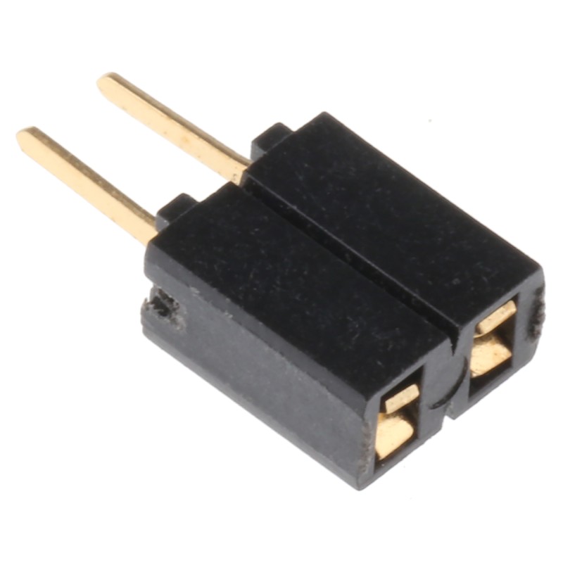 10 pcs - SSA-102-S-G Samtec SSA Series Straight Through Hole Mount PCB Socket, 2-Contact, 1-Row, 2.54mm Pitch, Solder Terminatio