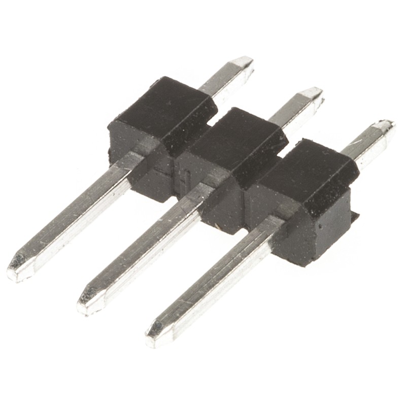 50 pcs - M20-9990346 HARWIN M20 Series Straight Through Hole Pin Header, 3 Contact(s), 2.54mm Pitch, 1 Row(s), Unshrouded