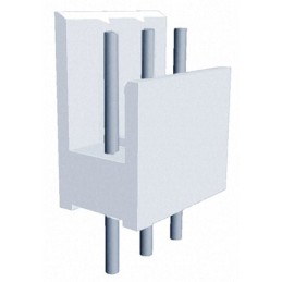 20 pcs - 828548-3 TE Connectivity AMP-QUICK Series Straight Through Hole PCB Header, 3 Contact(s), 2.54mm Pitch, 1 Row(s), Shrou
