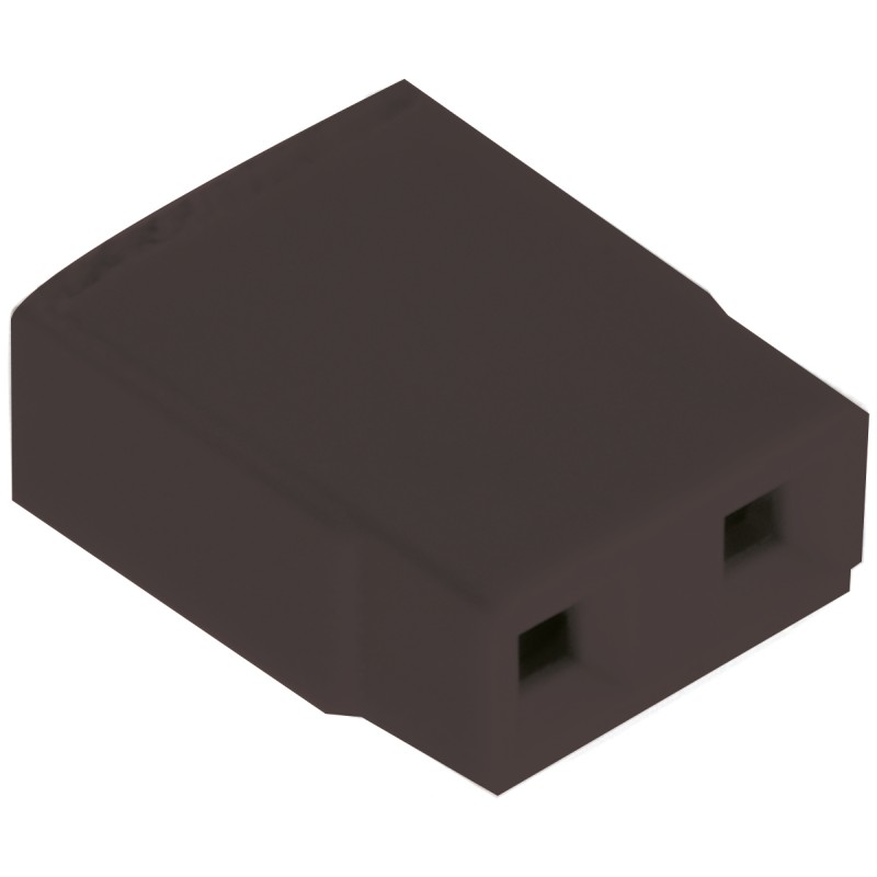 20 pcs - M7567-05 HARWIN Jumper Female Straight Black Open Top 2 Way 1 Row 2.54mm Pitch