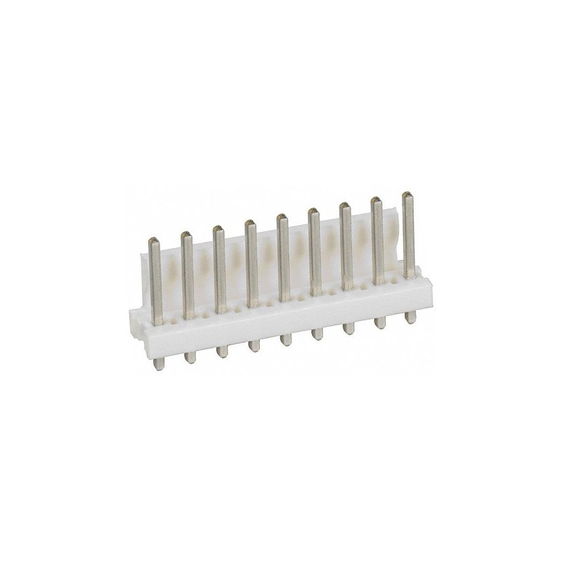 20 pcs - 640445-9 TE Connectivity MTA-156 Series Straight Through Hole Pin Header, 9 Contact(s), 3.96mm Pitch, 1 Row(s), Unshrou