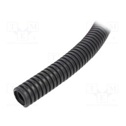 50 m : 6102A-25/750P - Protective tube, Size: 25, PVC, dark grey, L: 25m, 750N, Øint: 19mm