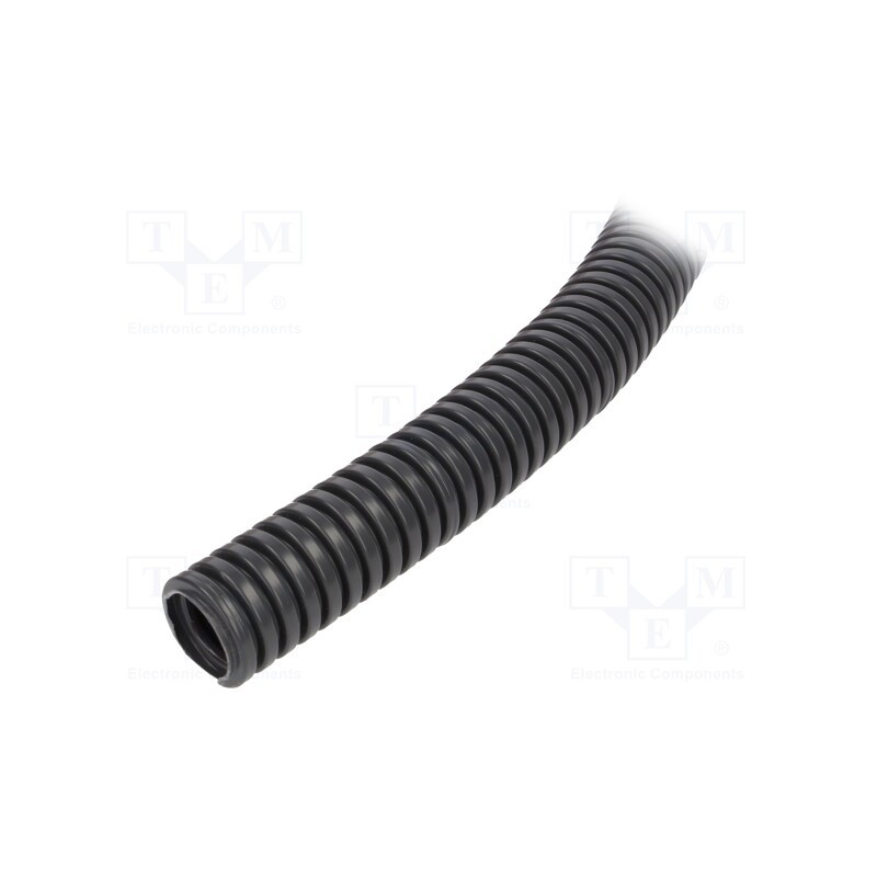 50 m : 6102A-25/750P - Protective tube, Size: 25, PVC, dark grey, L: 25m, 750N, Øint: 19mm