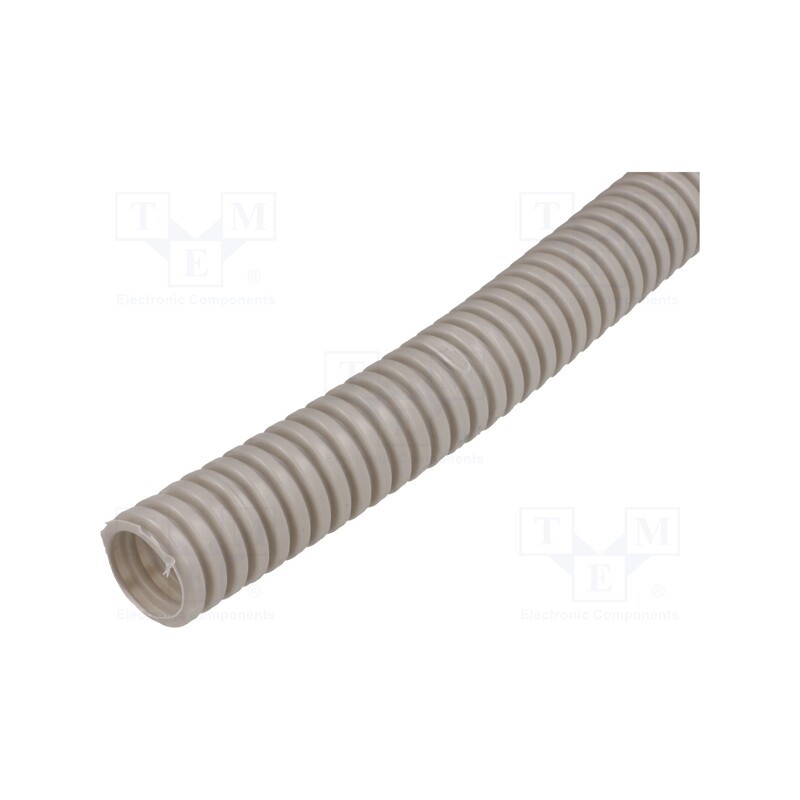 50 m : 6102A-25P - Protective tube, Size: 25, PVC, grey, L: 25m, 320N, Øint: 19mm