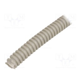50 m : 6109-25P - Protective tube, Size: 16, PVC, grey, L: 25m, 320N, Øint: 11mm