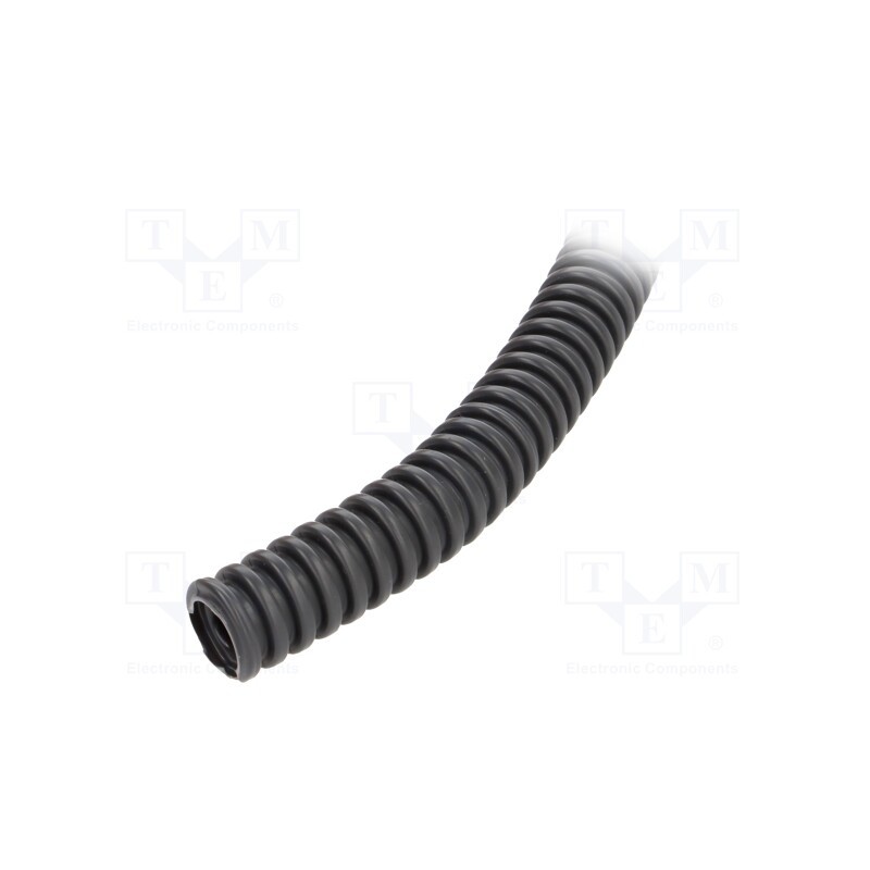 100 m : 6109-50/750P - Protective tube, Size: 16, PVC, dark grey, L: 50m, 750N, Øint: 11mm