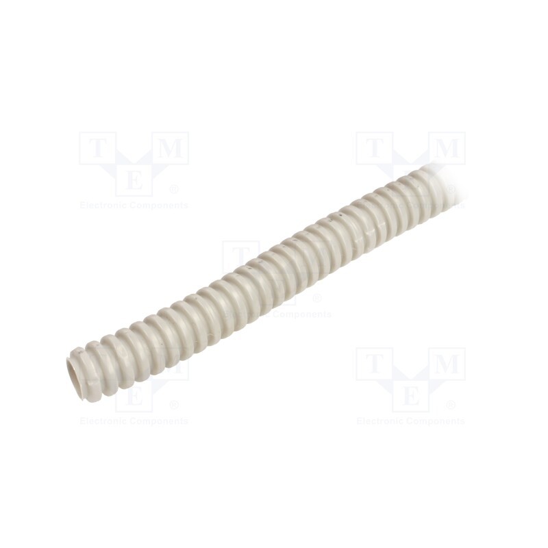 100 m : 6109-50P - Protective tube, Size: 16, PVC, grey, L: 50m, 320N, Øint: 11mm