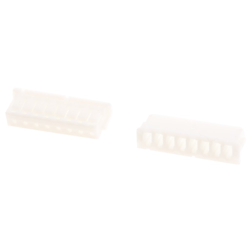 50 pcs - ZHR-8 JST, ZH Female Connector Housing, 1.5mm Pitch, 8 Way, 1 Row Side Entry, Top Entry