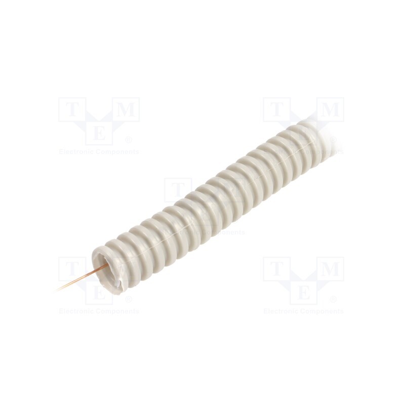 100 m : 6160-50P - Protective tube, Size: 16, PVC, grey, L: 50m, with pilot wire, 320N