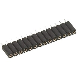 20 pcs - 801-87-002-10-001101 2 Way Preci-Dip Straight Through Hole 2.54mm SIL Socket, Solder, 3A 100 V ac, 150 V dc
