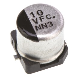 20 pcs - EEEFC1V100R Panasonic 10μF Electrolytic Capacitor 35V dc, Surface Mount - EEEFC1V100R