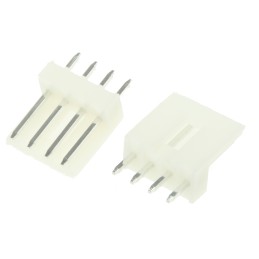 20 pcs - 171825-4 TE Connectivity EI Series Straight Through Hole PCB Header, 4 Contact(s), 2.5mm Pitch, 1 Row(s), Shrouded