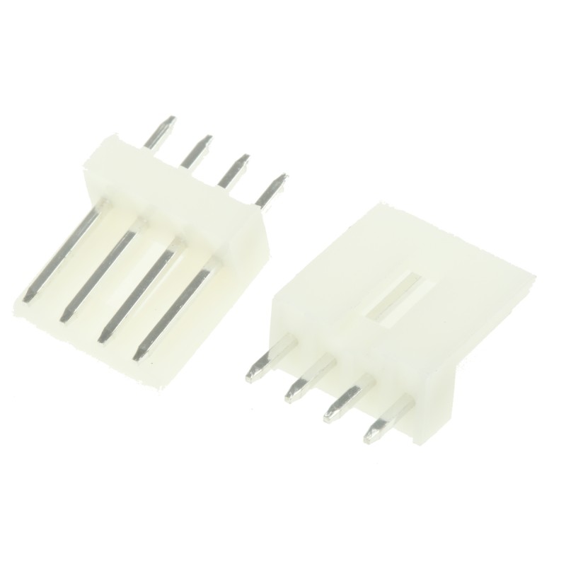 20 pcs - 171825-4 TE Connectivity EI Series Straight Through Hole PCB Header, 4 Contact(s), 2.5mm Pitch, 1 Row(s), Shrouded