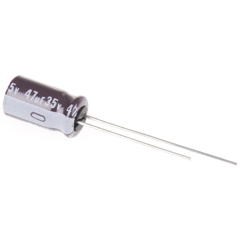 20 pcs - UPS1V470MED Nichicon 47μF Electrolytic Capacitor 35V dc, Through Hole - UPS1V470MED