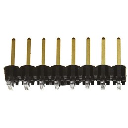 10 pcs - TSW-108-08-L-S-RA Samtec TSW Series Right Angle Through Hole Pin Header, 8 Contact(s), 2.54mm Pitch, 1 Row(s), Unshroud