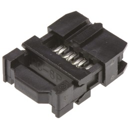 10 pcs - T812108A101CEU Amphenol ICC 8-Way IDC Connector Socket for Cable Mount, 2-Row