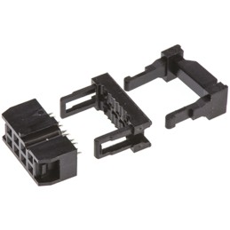 10 pcs - T812108A101CEU Amphenol ICC 8-Way IDC Connector Socket for Cable Mount, 2-Row