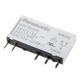 1 pcs - Panasonic SPDT Non-Latching Relay PCB Mount, 5V dc Coil, 6 A