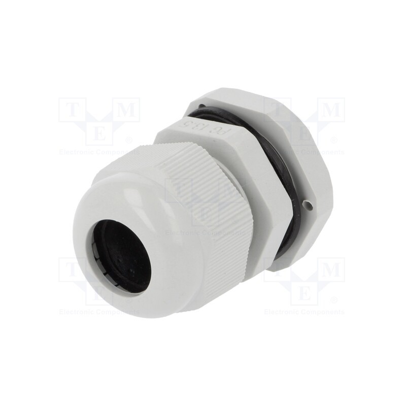 20 pcs : D.3073 - Cable gland, PG13,5, IP67, polyamide, grey