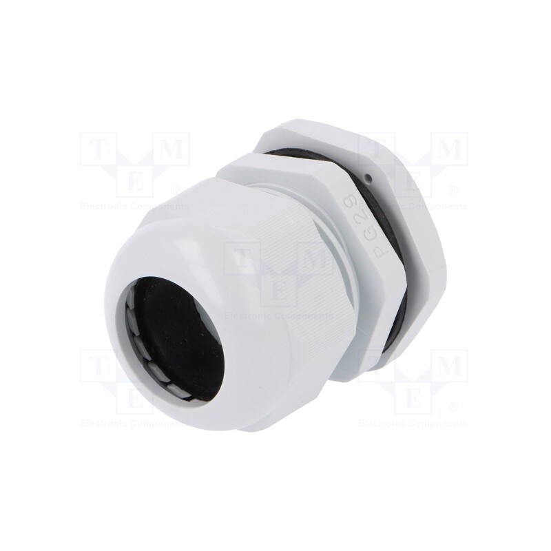10 pcs : D.3076 - Cable gland, PG29, IP67, polyamide, grey