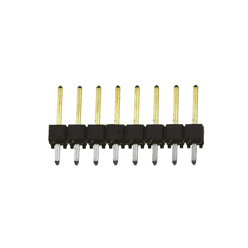 10 pcs - TSW-107-07-L-S Samtec TSW Series Straight Through Hole Pin Header, 7 Contact(s), 2.54mm Pitch, 1 Row(s), Unshrouded