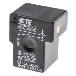 1 pcs - TE Connectivity PCB Mount Power Relay, 12V dc Coil, 20A Switching Current, SPDT