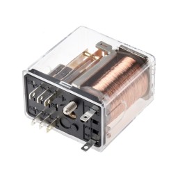 1 pcs - TE Connectivity PCB Mount Power Relay, 24V dc Coil, 5A Switching Current, DPDT