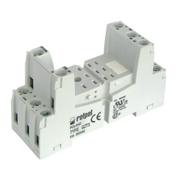 1 pcs - Relpol 11 Pin 300V ac DIN Rail Relay Socket, for use with R3N Relay