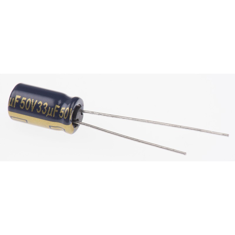 20 pcs - EEUFC1H330 Panasonic 33μF Aluminium Electrolytic Capacitor 50V dc, Radial, Through Hole - EEUFC1H330