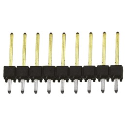 10 pcs - TSW-109-14-L-S Samtec TSW Series Straight Through Hole Pin Header, 9 Contact(s), 2.54mm Pitch, 1 Row(s), Unshrouded