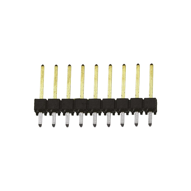 10 pcs - TSW-109-14-L-S Samtec TSW Series Straight Through Hole Pin Header, 9 Contact(s), 2.54mm Pitch, 1 Row(s), Unshrouded