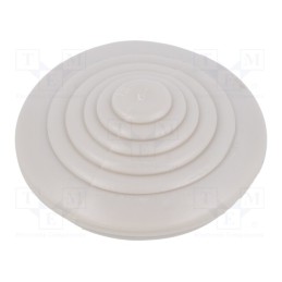 50 pcs : D.3412 - Grommet, grey, 2.5÷3mm, Size: PG21