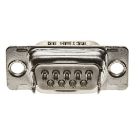 10 pcs - DE09P064HTXLF Amphenol FCI 9 Way Panel Mount D-sub Connector Plug, 2.74mm Pitch