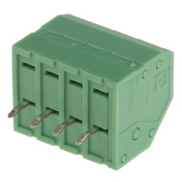 10 pcs - 1984989 Phoenix Contact PTSA 1.5/ 4-3.5-F Series PCB Terminal Block, 3.5mm Pitch, Through Hole Mount, 1-Row, Solder Ter