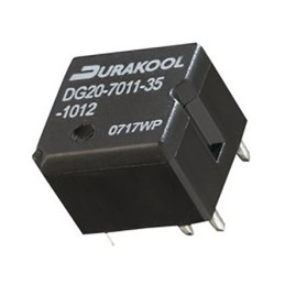 1 pcs - Durakool Plug In Automotive Relay, 12V dc Coil Voltage, 30A Switching Current, SPDT