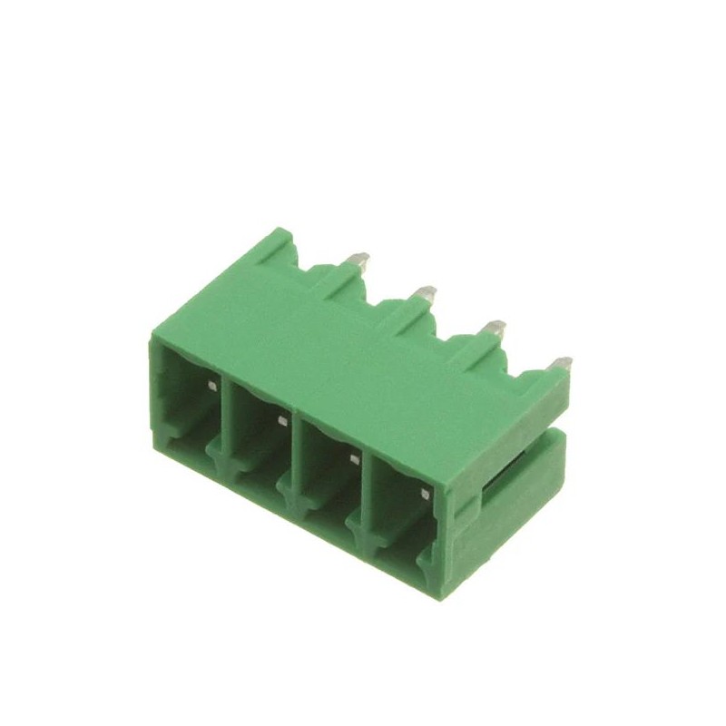10 pcs - RS PRO 3.81mm Pitch 4 Way Pluggable Terminal Block, Header, Through Hole