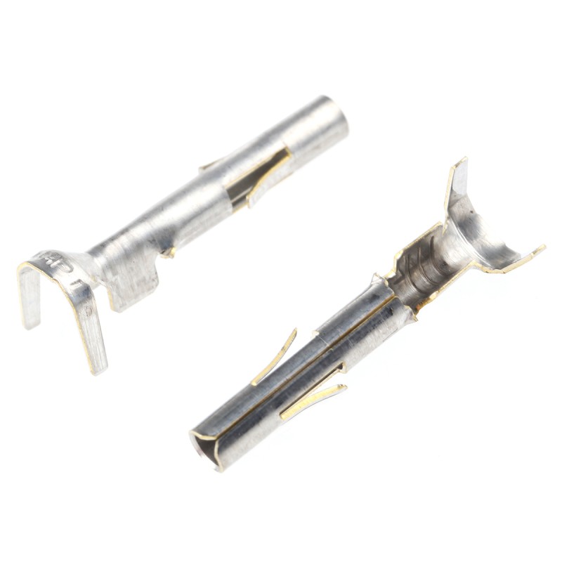 50 pcs - 350551-1 TE Connectivity Universal MATE-N-LOK Series Female Crimp Terminal, 20AWG Min, 14AWG Max