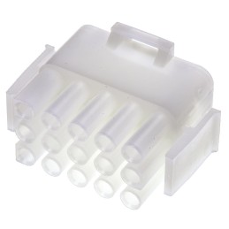 10 pcs - 1-480710 TE Connectivity, Universal MATE-N-LOK Male Connector Housing, 6.35mm Pitch, 15 Way, 3 Row